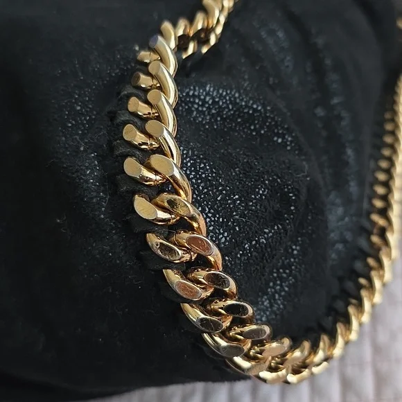 Falabella Stella McCartney fold-over tote bag Gold Chain - Picture 12 of 17